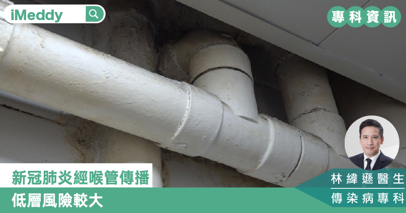 新冠肺炎經喉管傳播  低層風險較大